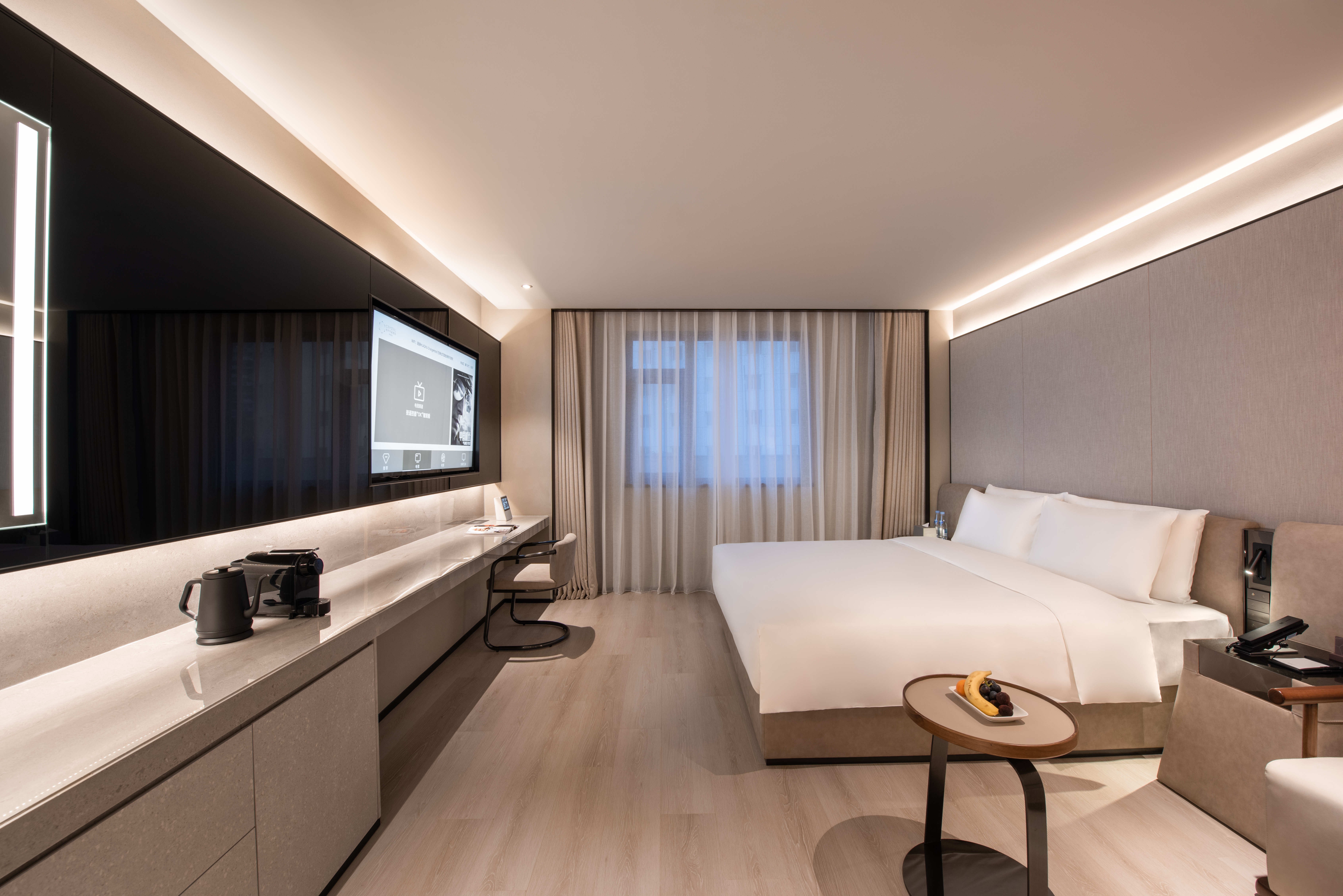 Crystal Orange Beijing JiuXianQiao行政大床房（小冰箱＋深度睡眠枕）