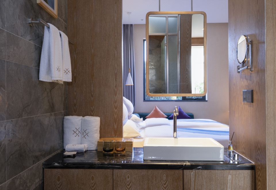 B区不语双拼大床房·庭院格调,温馨简约,畅享舒适