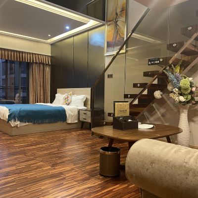 城景氧吧loft雙床房（寬景陽台+冰箱洗衣機+廚房） 趣致·嘻哈酒店公寓（廣州塔珠江新城店）優惠