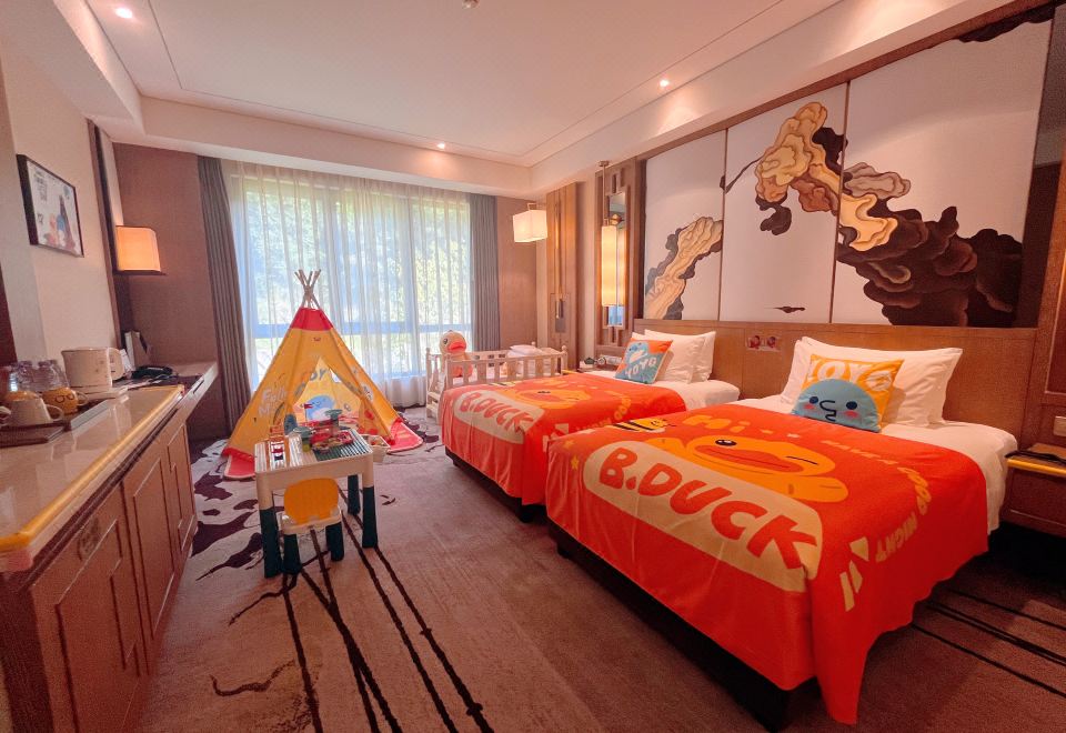 小黃鴨主題雙床房