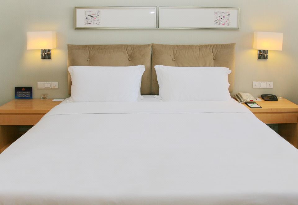 高级双床房 城市景观