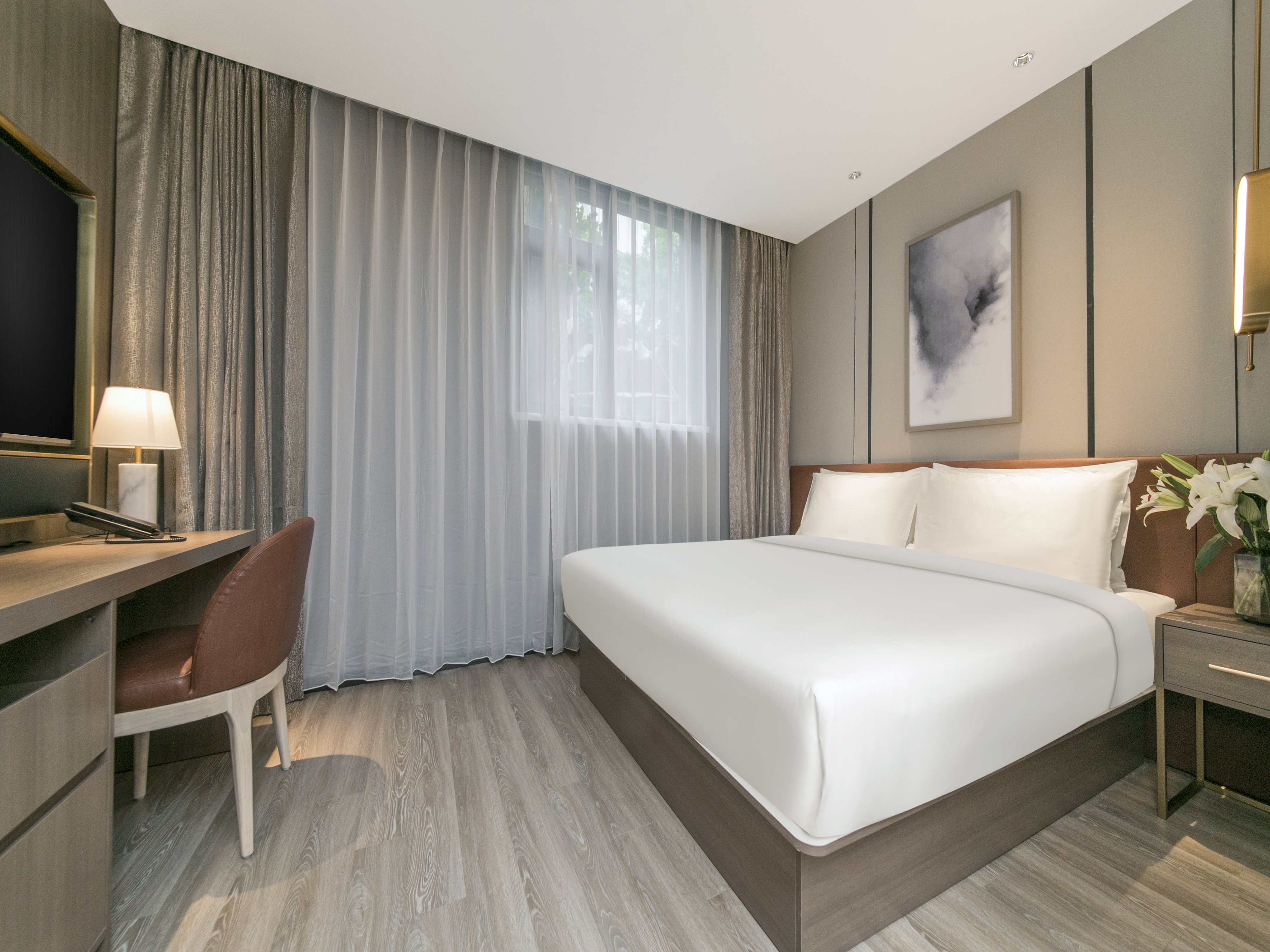 Orange Hotel (Beijing Zhongguancun Software Park)商务大床房（小冰箱+智能客控+手机投屏）