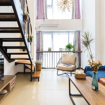 上善·千嶼夜景loft大床房【獨立洗衣機+辦公座椅+高清電視】 墨景飯店（重慶觀音橋店）優惠