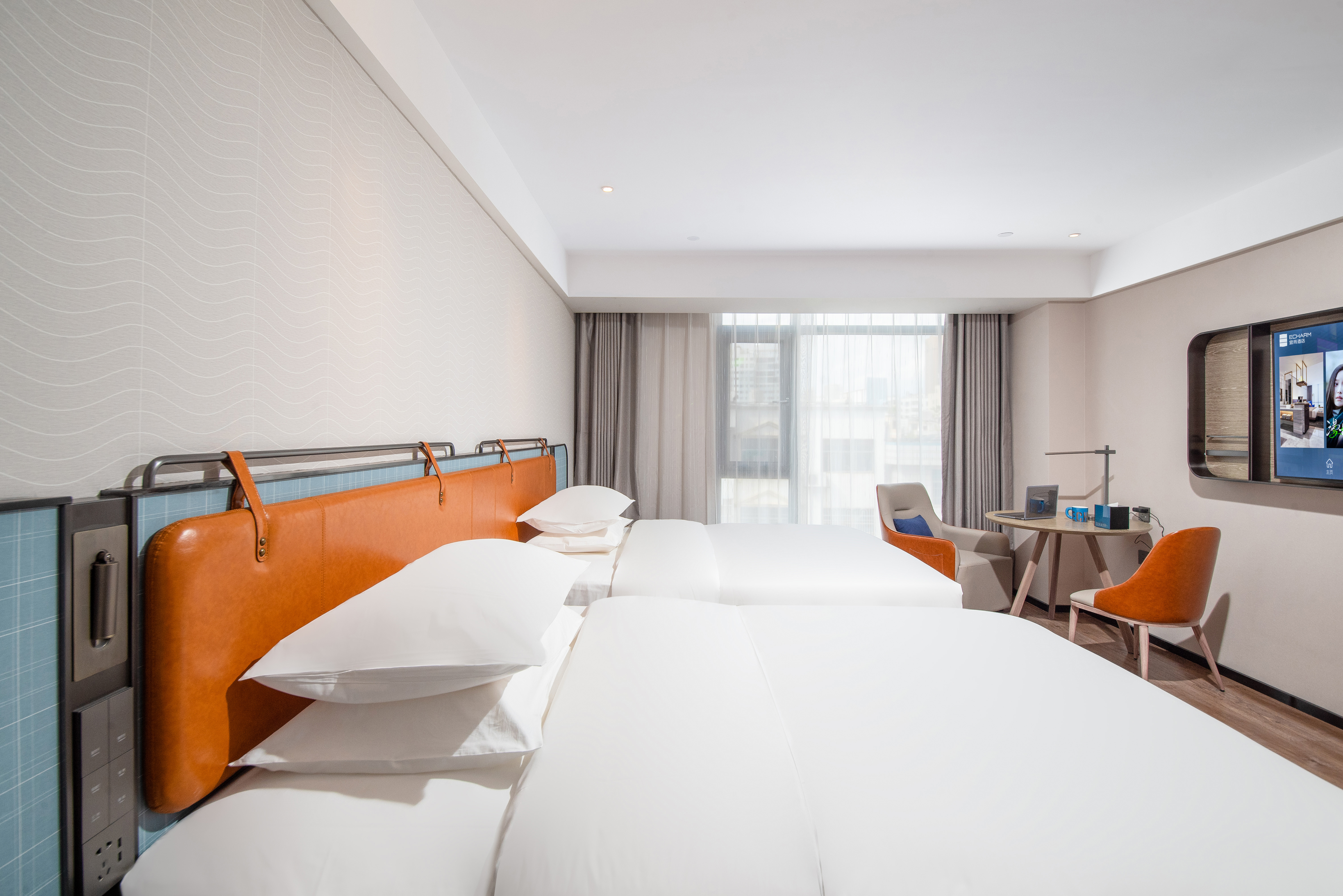 高级双床房（北欧轻奢风+超大落地窗+舒适床品+乾湿三分离）