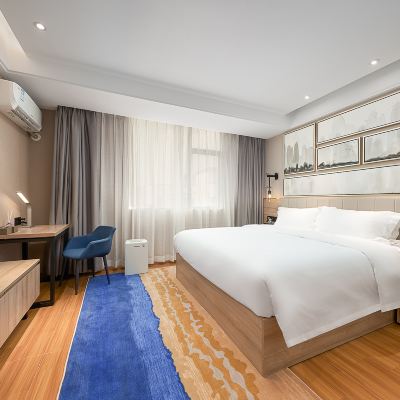 新奢高級大床房（空氣凈化器+定製舒眠零壓床墊+一級親膚布草+雙層隔音門窗） 新月集（廣州新白雲國際機場直營店）優惠