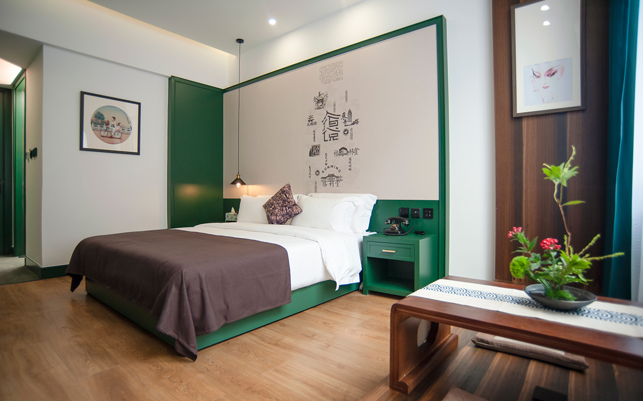 一冬滇池丨雅意大床房丨有独立茶台