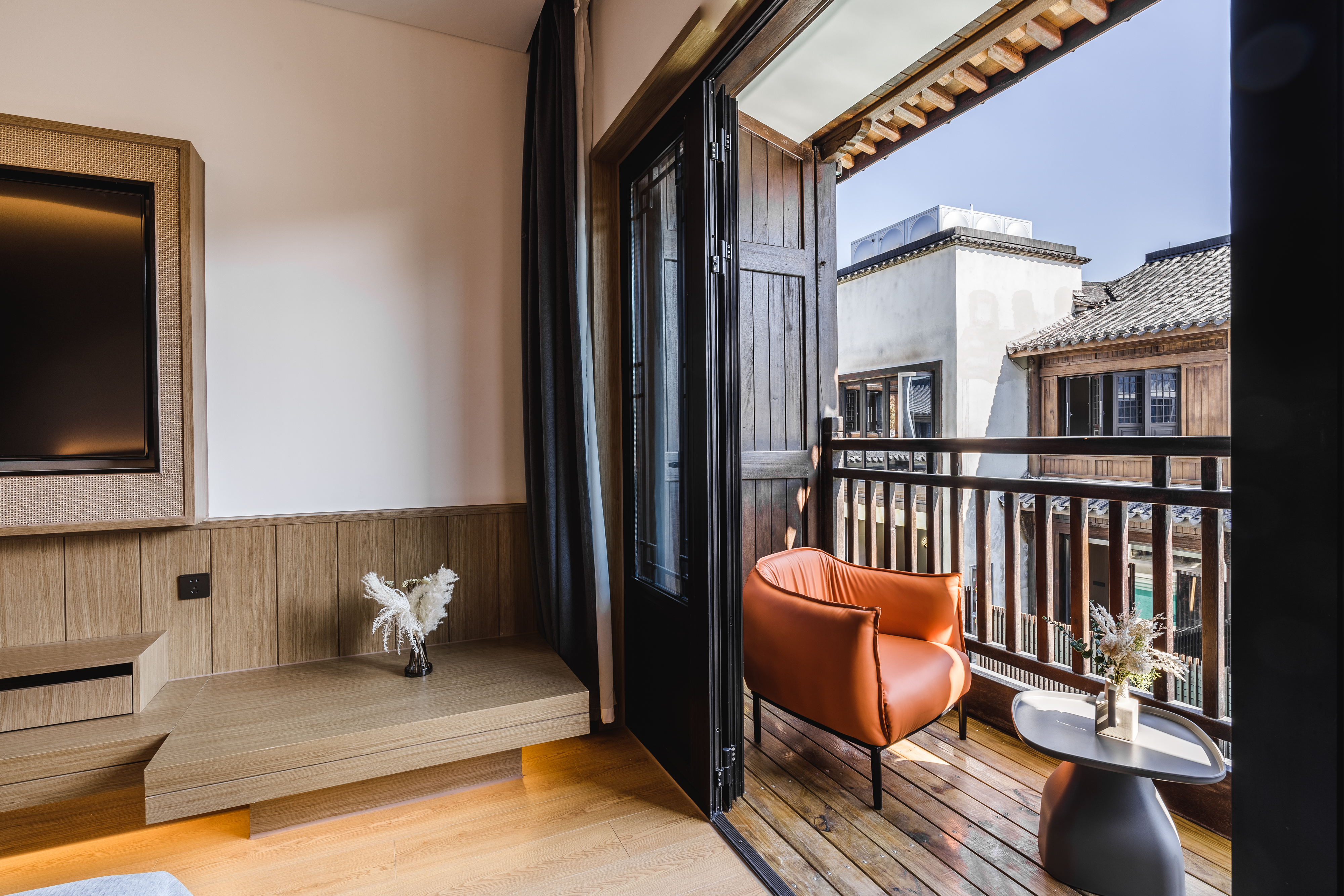 池景阳台大床房