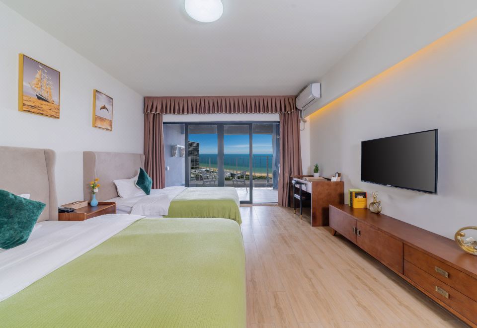 Aesthetic Sea-View Twin Room