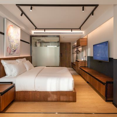 一張床L（智能客控+城景落地窗+BLUGMAN藍牙音箱） ZMAX HOTELS（佛山祖廟創意產業園店）優惠