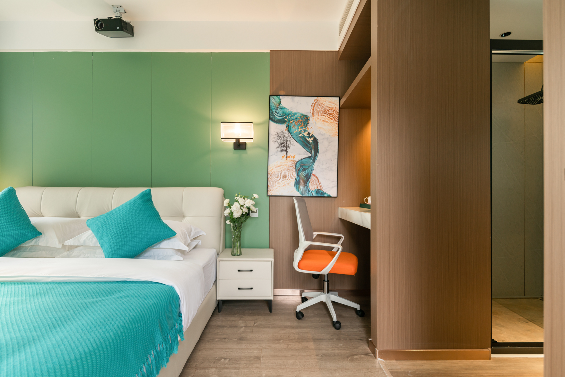 彩蝶·尊享阳台房（空调-网红打卡-独立阳台景观- 棋牌娱乐）