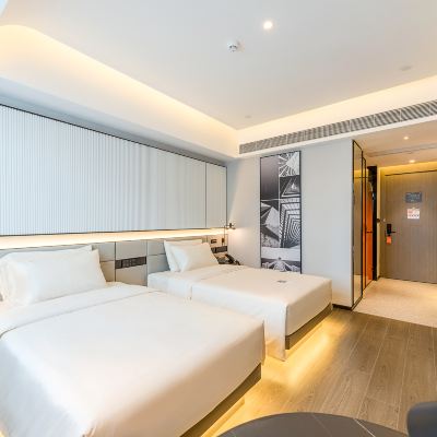 行政雙床房（裸棉床品+投屏電視+小冰箱） 深圳福田口岸亞朵S飯店優惠