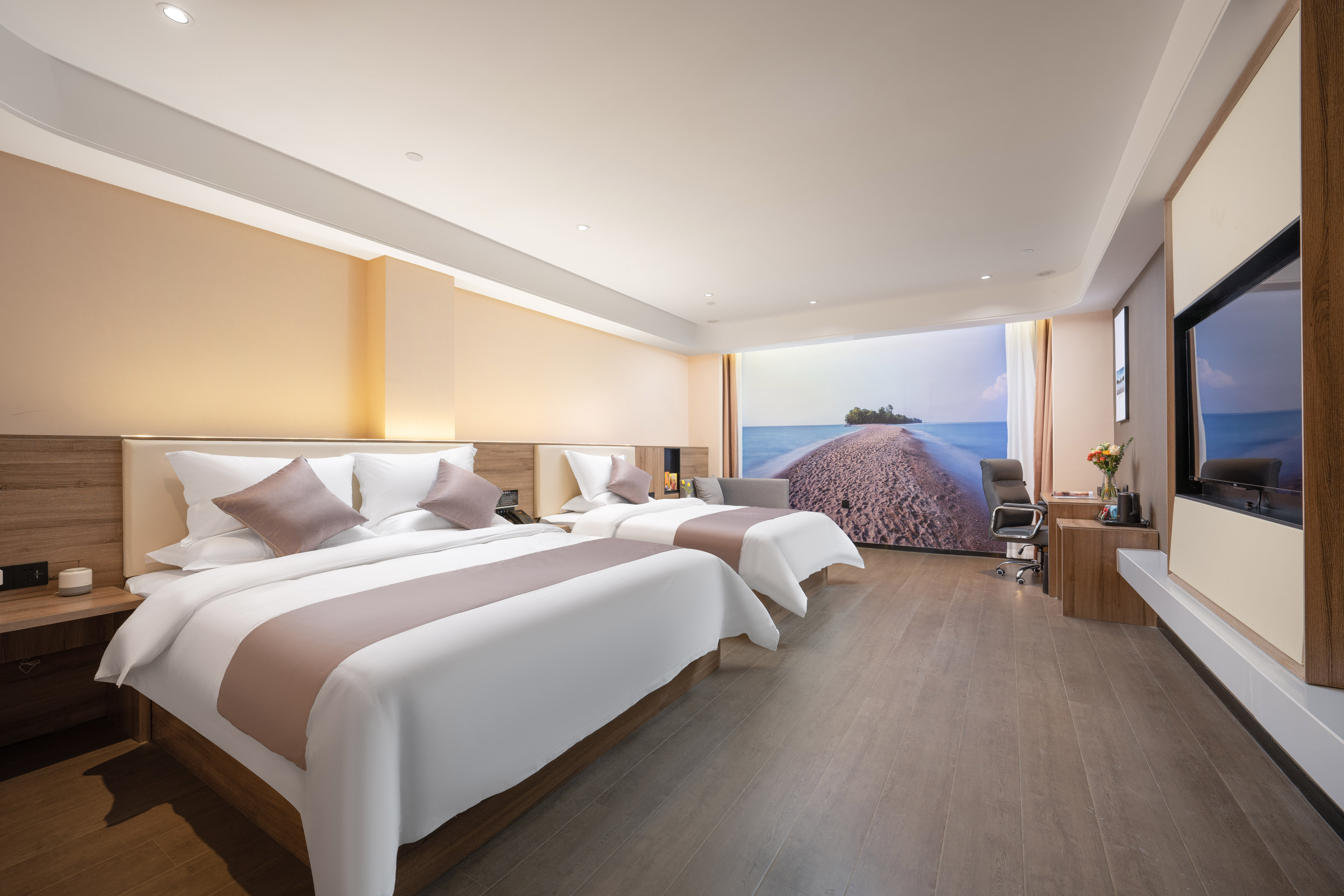 VX Hotel (Yutai Guantong Nongmaocheng)智能商务双床房