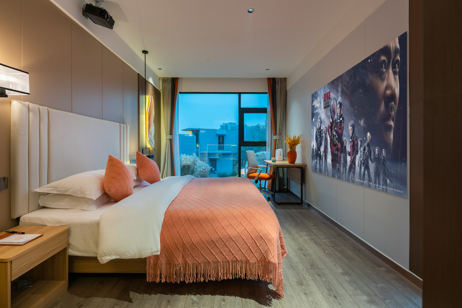 玉蝶·唯美大床房（空调-网红打卡-山野景观--棋牌娱乐）