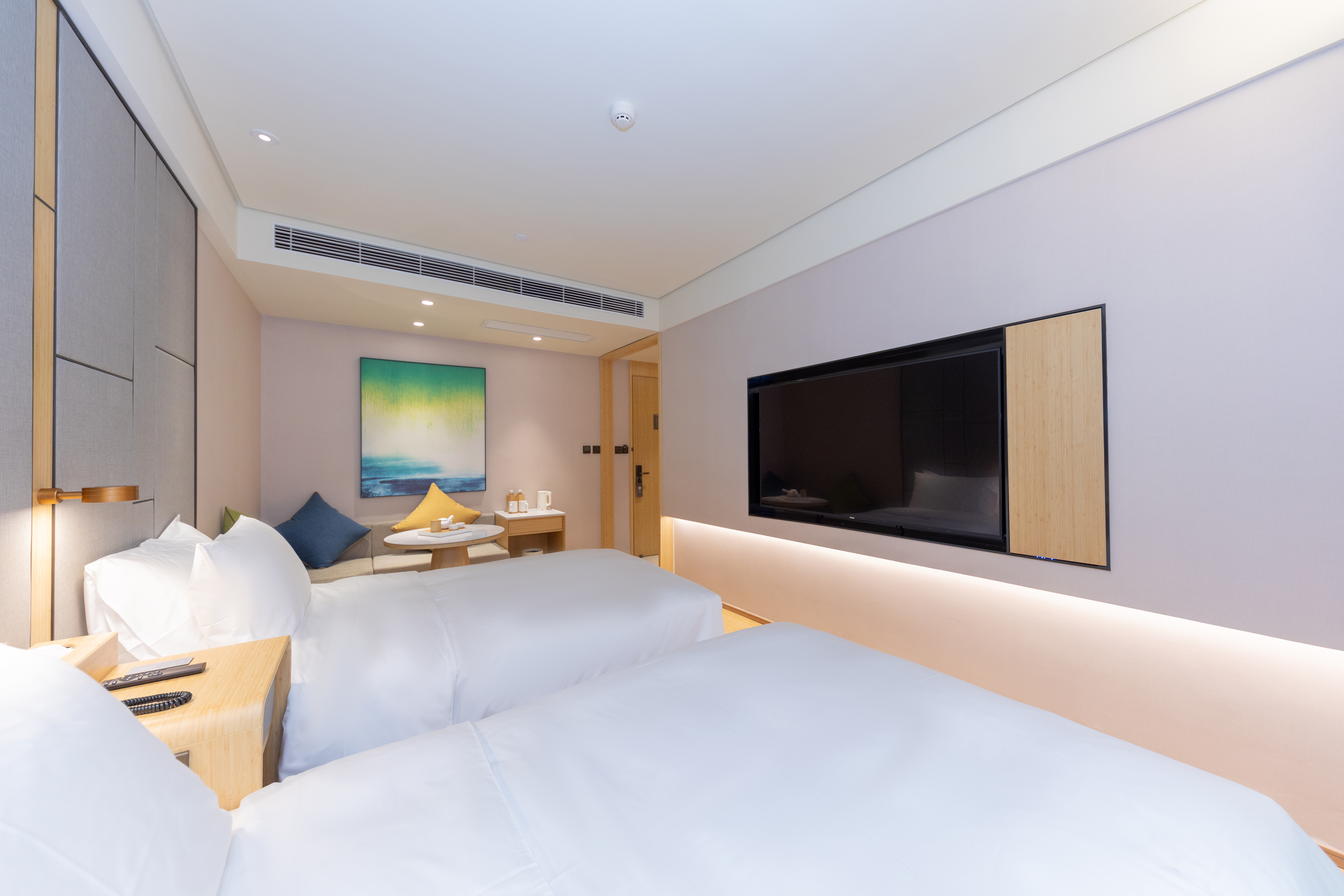 双床房 A（梦百合床垫+65寸电视可投屏）