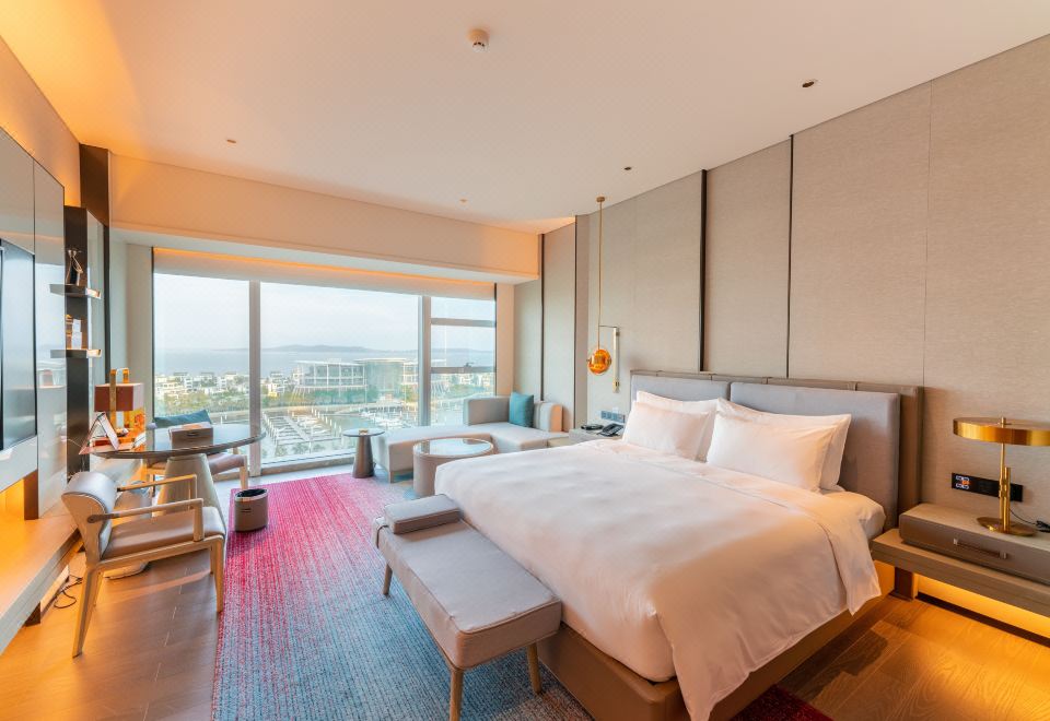 商務海景大床房（180度全落地窗看海景日出）