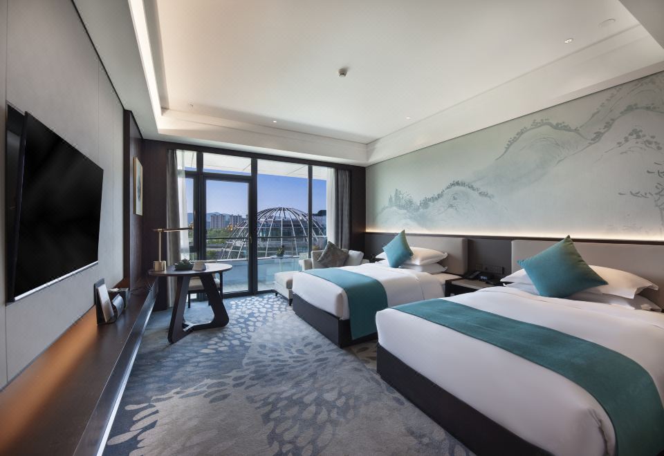 豪華景觀雙床房