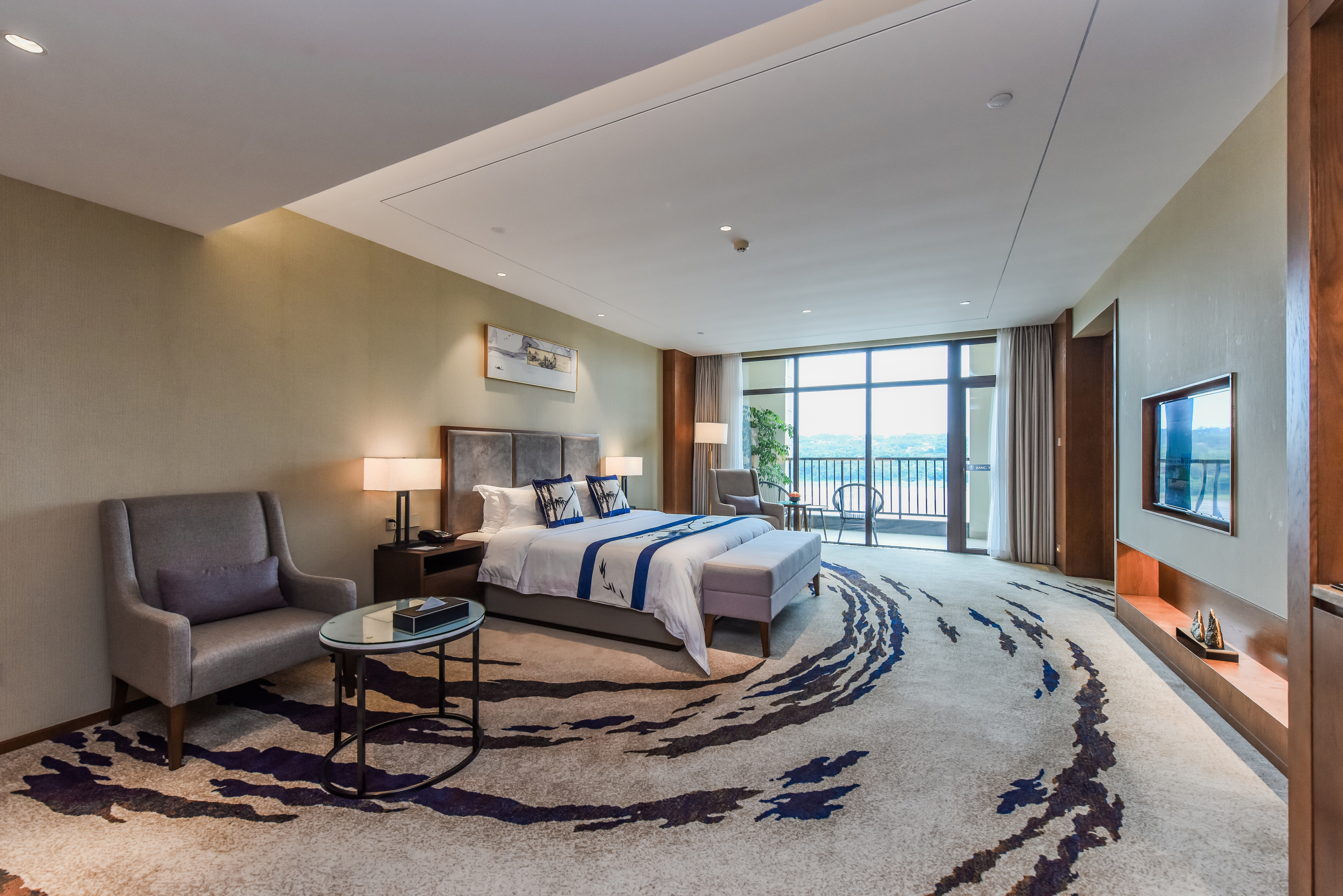 江语尊享江景单间【180度江景+户外阳台】