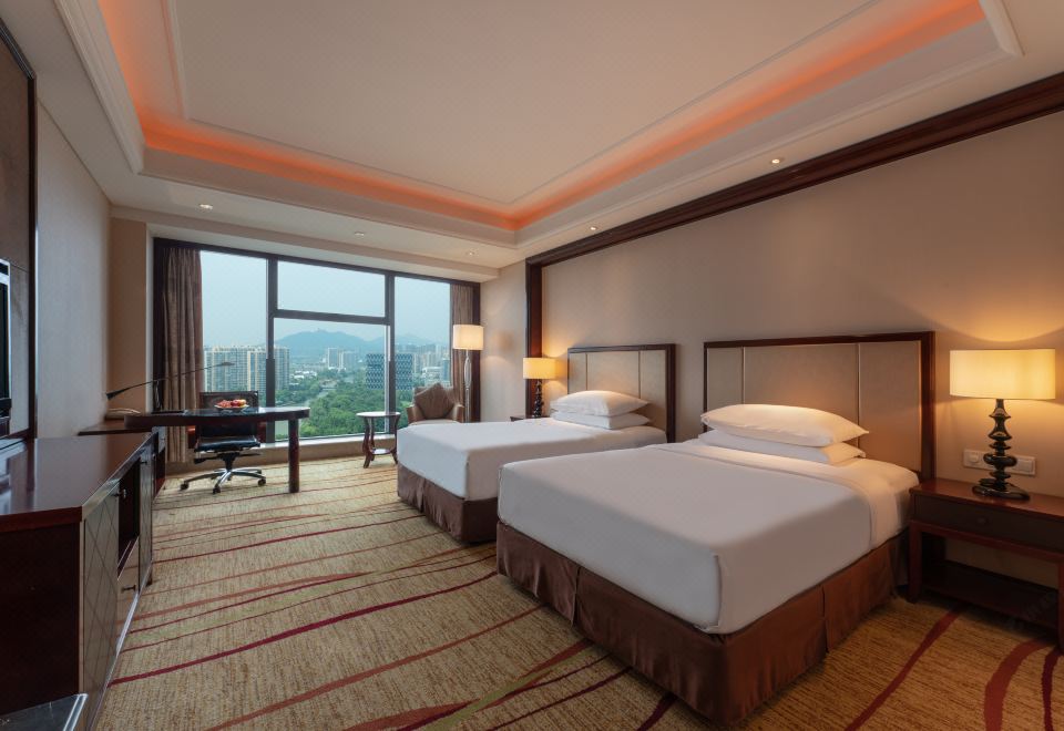 豪華園景雙床房