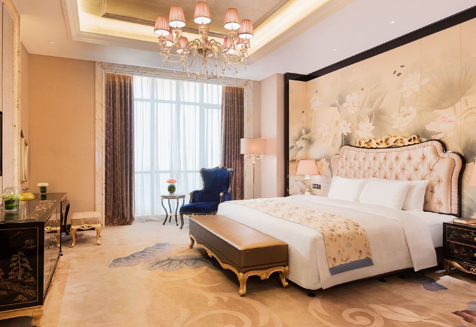 總統套房（繁華街景+加濕凈化一體機+斯林百蘭床墊）