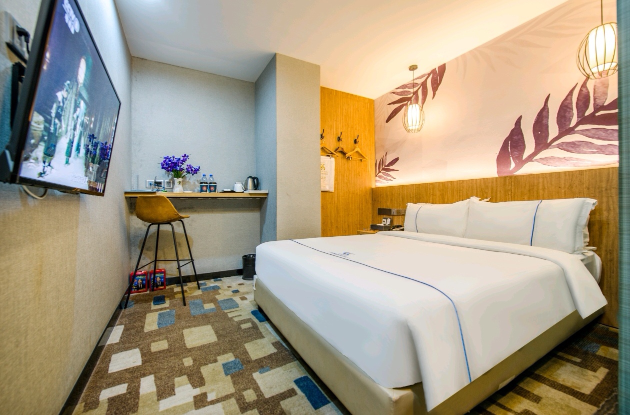 溫馨舒適大床房『靜謐睡眠+遮光窗簾』