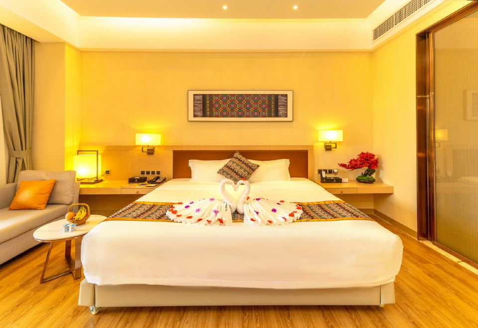 酒店B栋温泉大床房I独立泡池