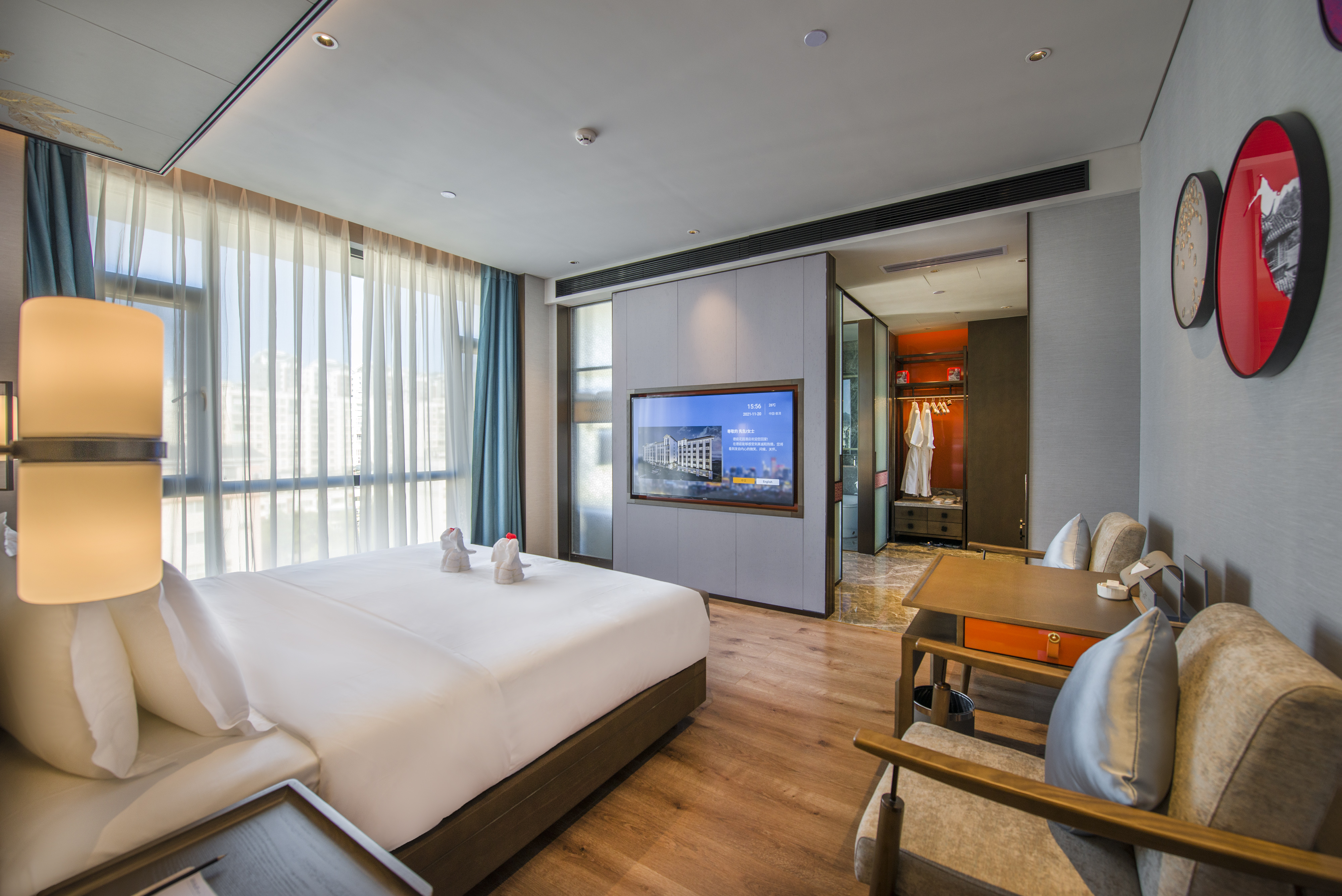 一室一厅行政套房（可移动小床+超大会客厅）（1号楼）