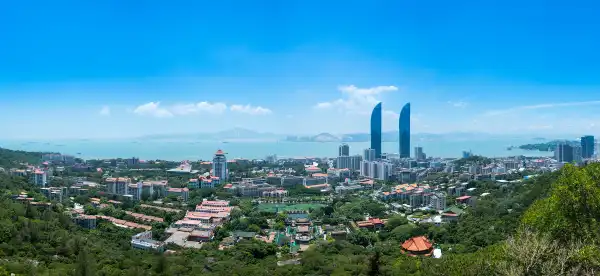 中国福建省で、プールのあるホテル