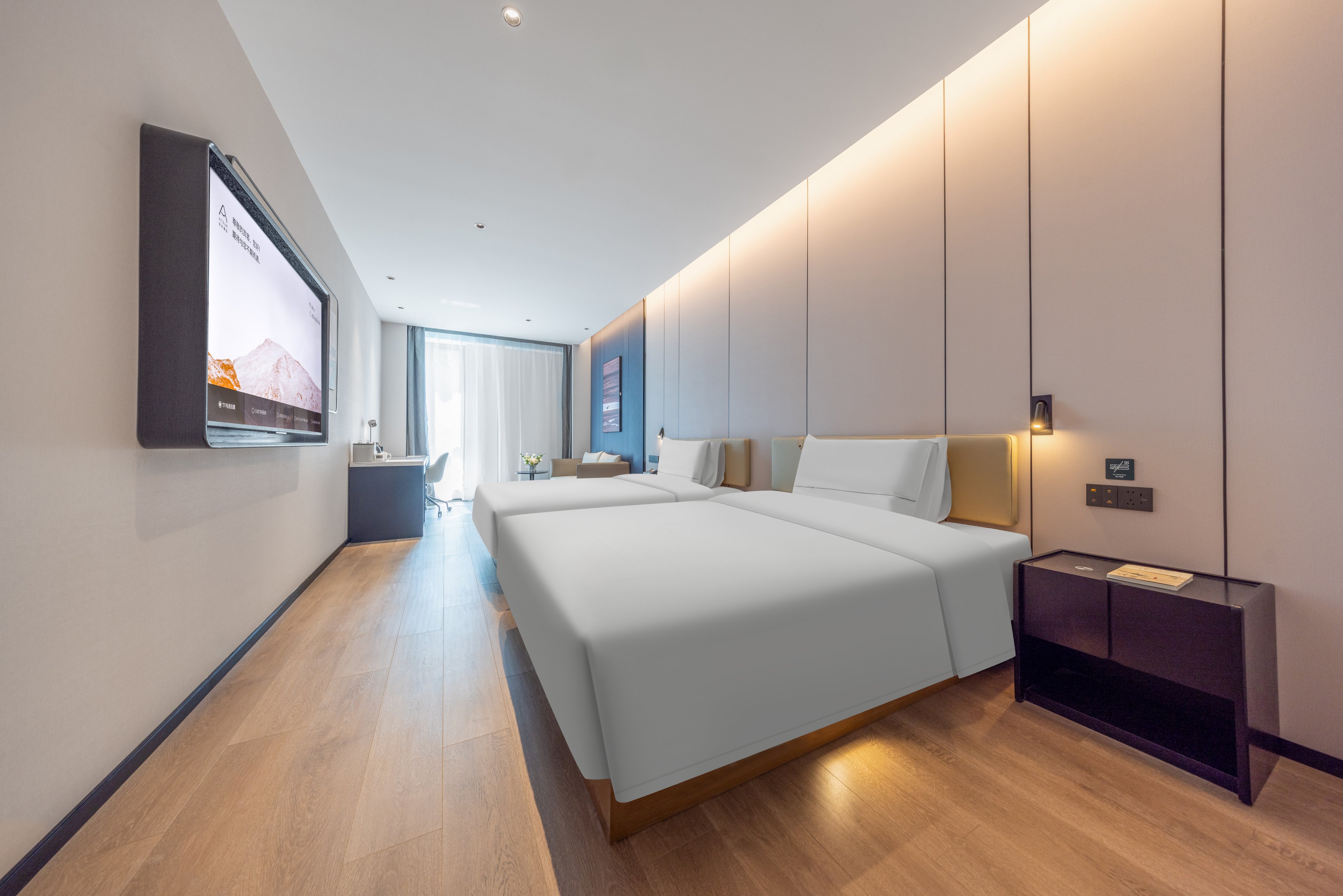 高级双床房（电视投屏+小冰箱+语音客控）