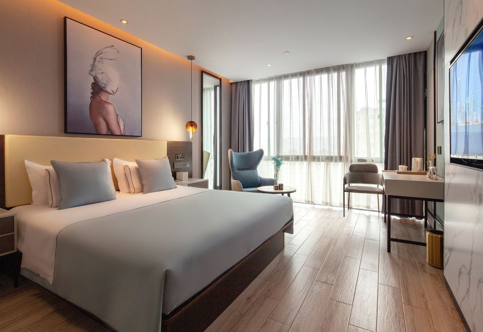 沐妍影院电玩大床房（智能客控+智能马桶+冰箱）