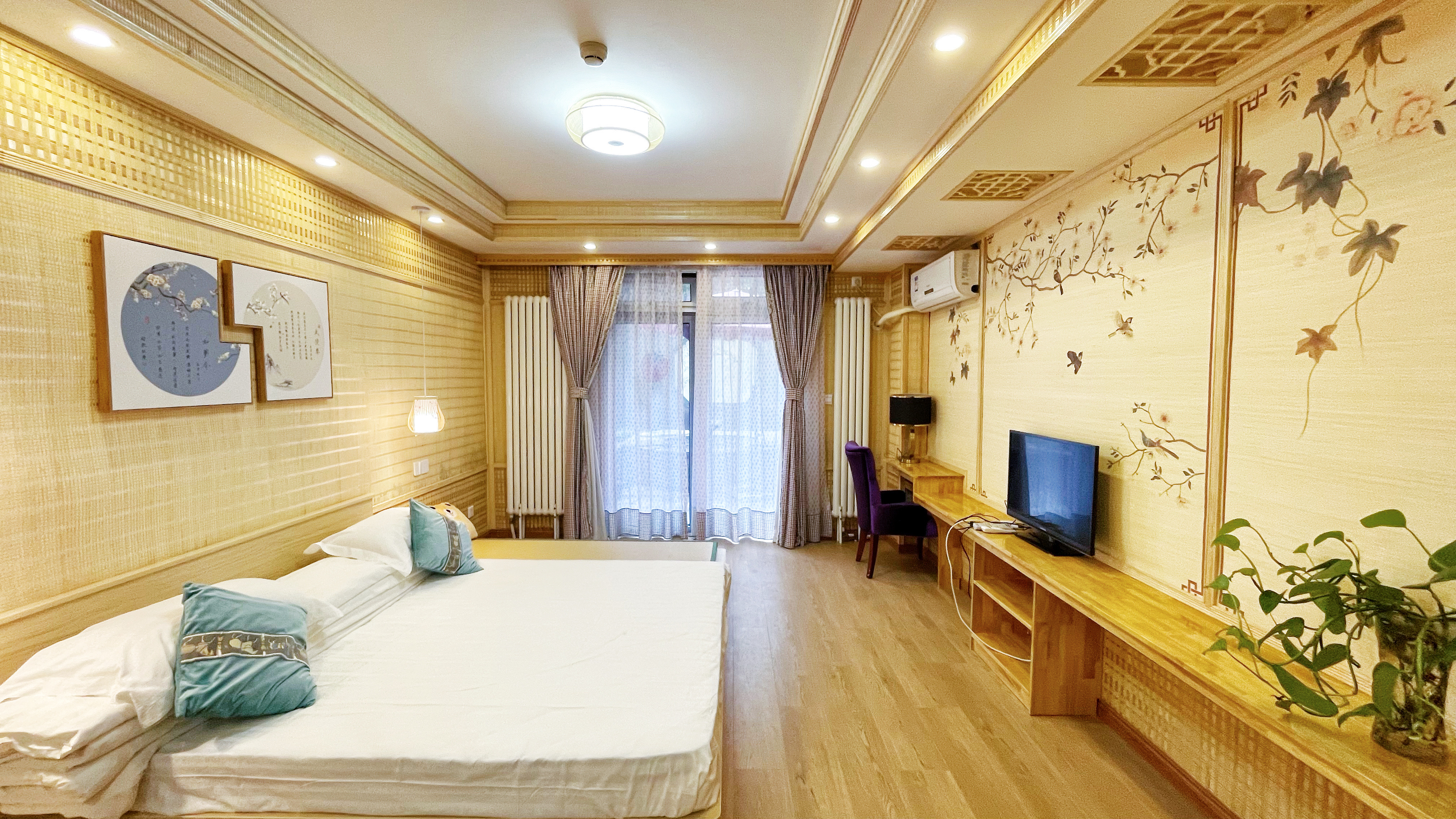 庭院私湯溫泉大床房（無窗）