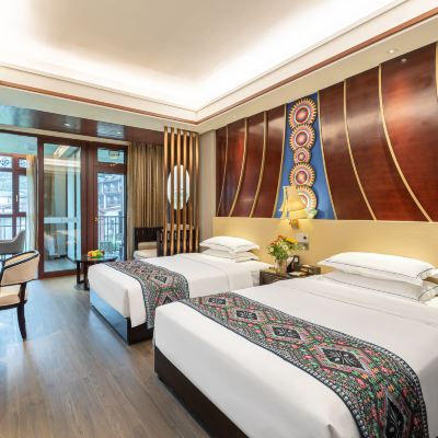 豪華娛樂地暖雙床房 梵凈山棲溪度假飯店優惠