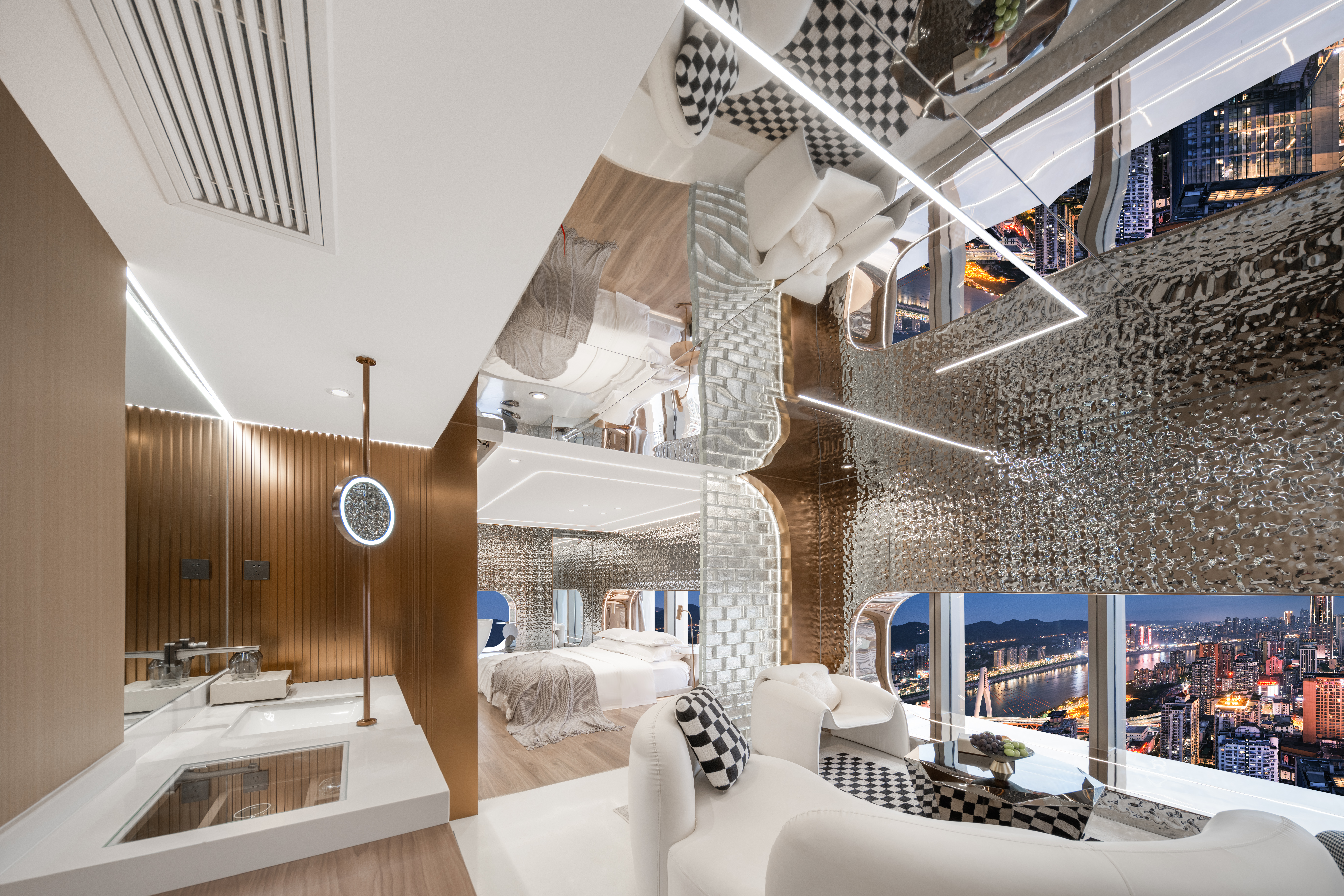 太空舱.270度江景套房