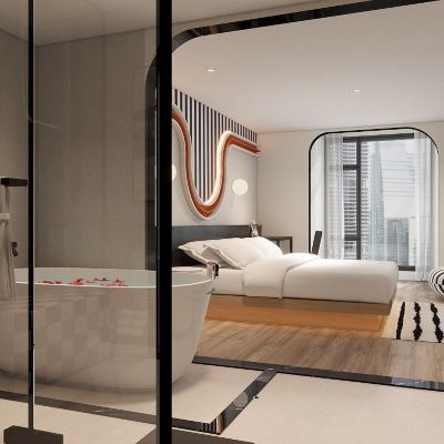 彼岸·INS泡池大床房 南傾·夢想國飯店（重慶解放碑店）優惠