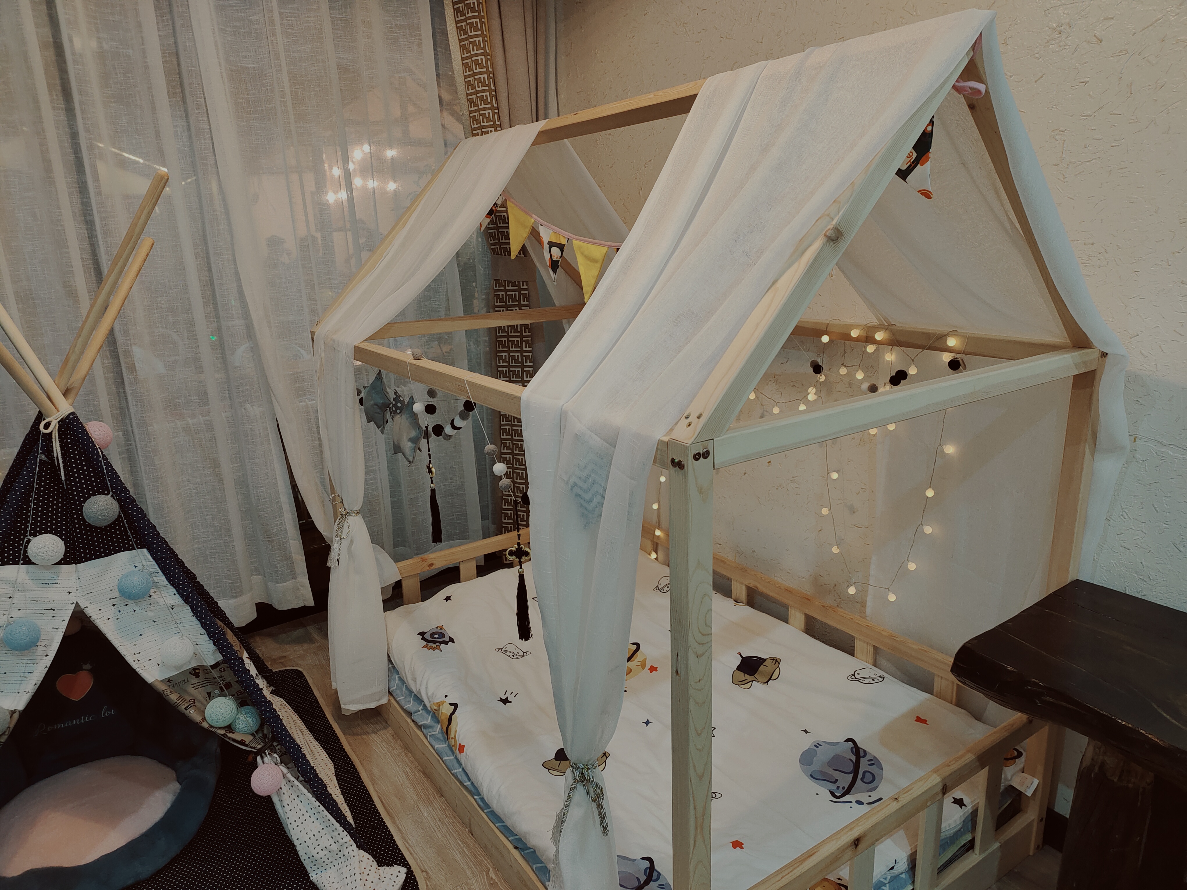 露台景观亲子房（零压乳胶床垫+小童帐篷/玩具+公区自助洗衣房）