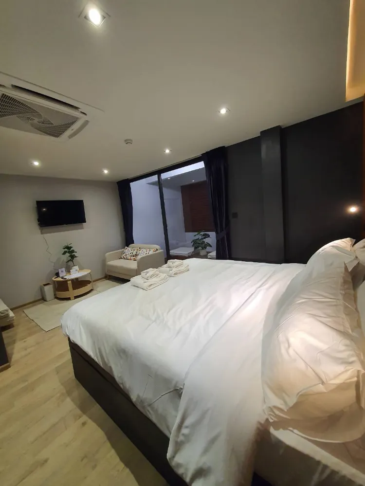 ห้องดีลักซ์สำหรับครอบครัวพร้อมระเบียง