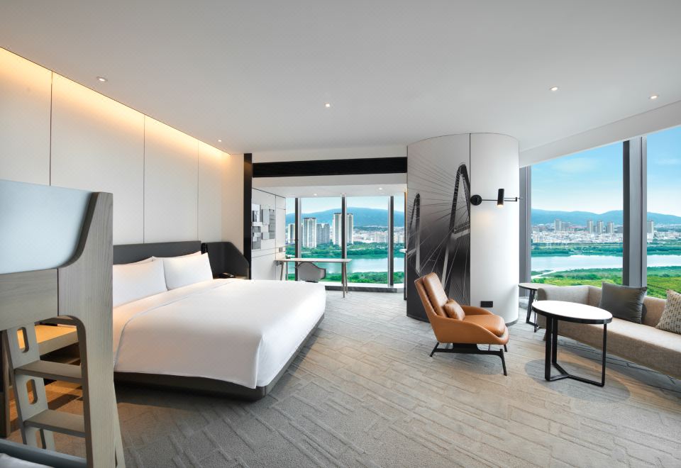 家庭江景开放式套房|双层床