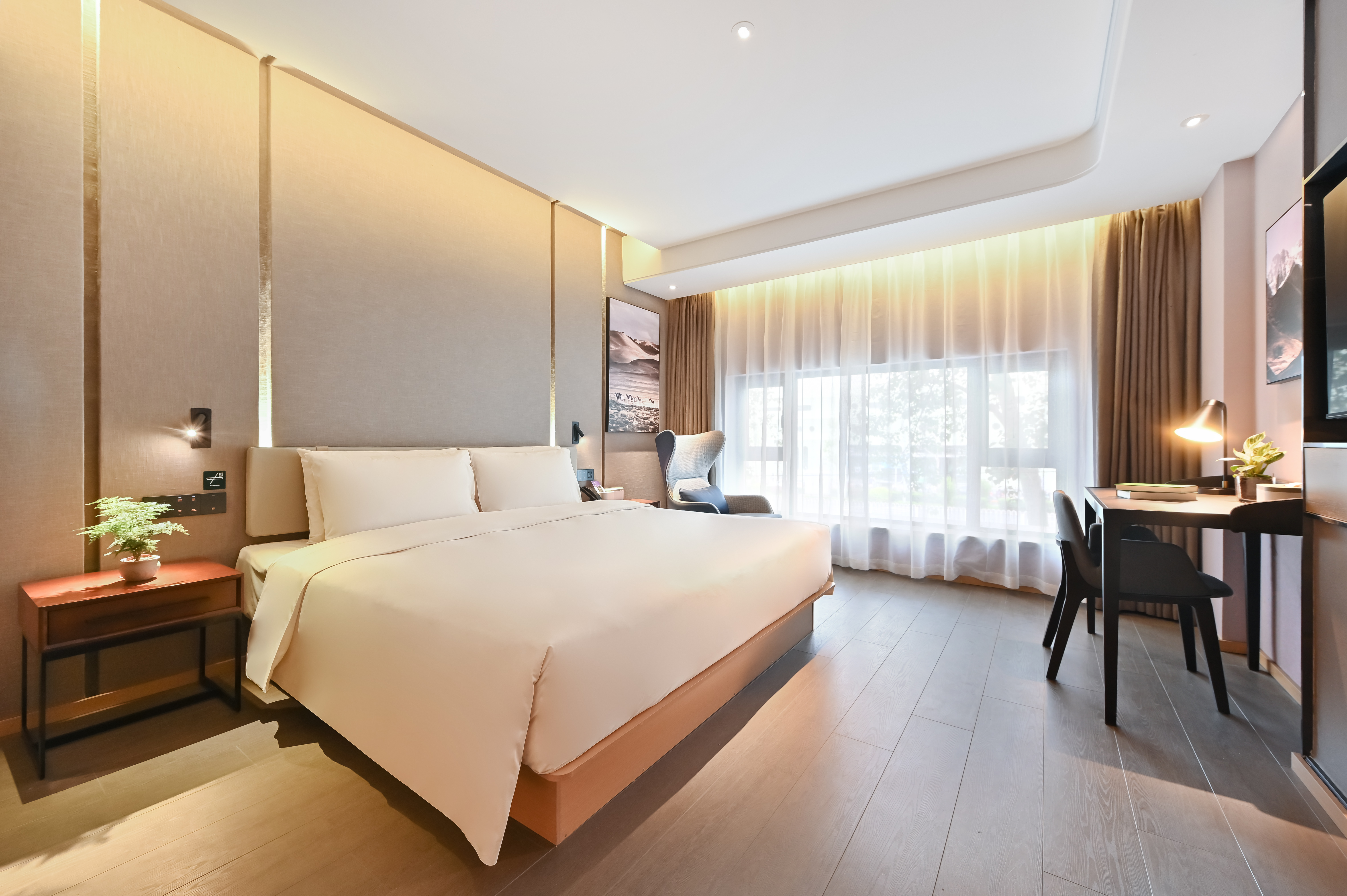 几木大床房（普兰特床垫+裸棉床品+深睡枕PRO+手机投屏+安心浴袍）