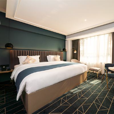 卡繆高級定製大床房（超大床+冰箱+休閒躺椅+金可兒床墊＋高空視野） 武漢光谷廣場楊家灣卡繆飯店優惠