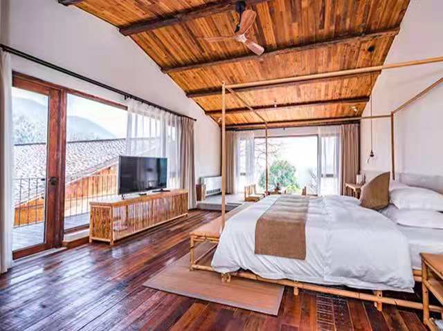 寻梦·恬静山景大床房（山景私墅+观景浴缸+智能马桶+日式茶桌+观景阳台）