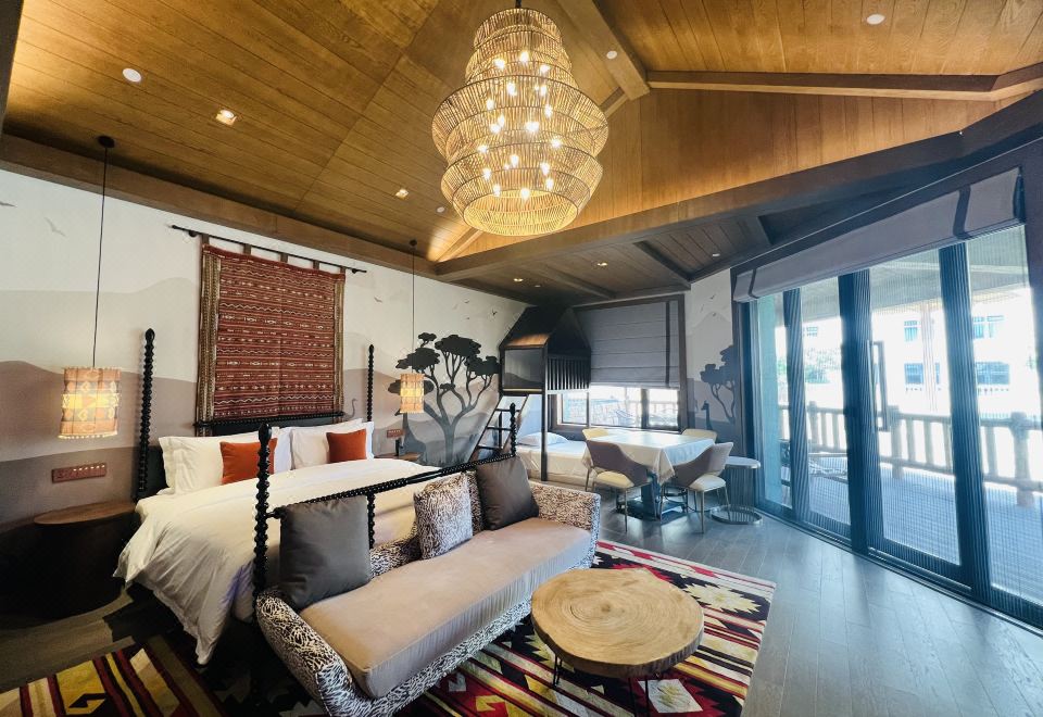 长颈鹿别墅-大床