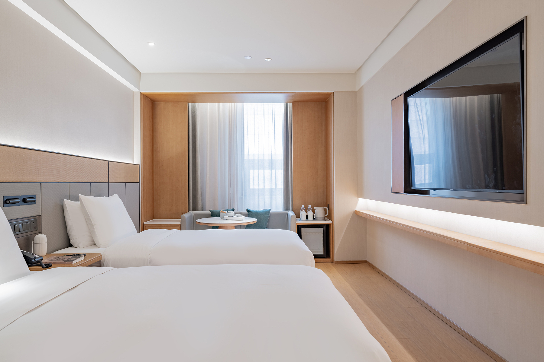 双床房（可投屏65寸电视+金可儿床垫+智能马桶）