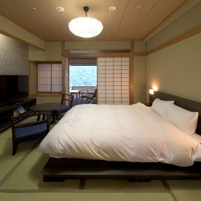 Japanese style room (8jyou + α）1 double bed （No-smoking） Grandvriohotel海豚溫泉優惠