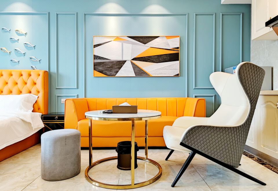 轻奢简约大床房-洗衣机+冰箱+高速吹风机