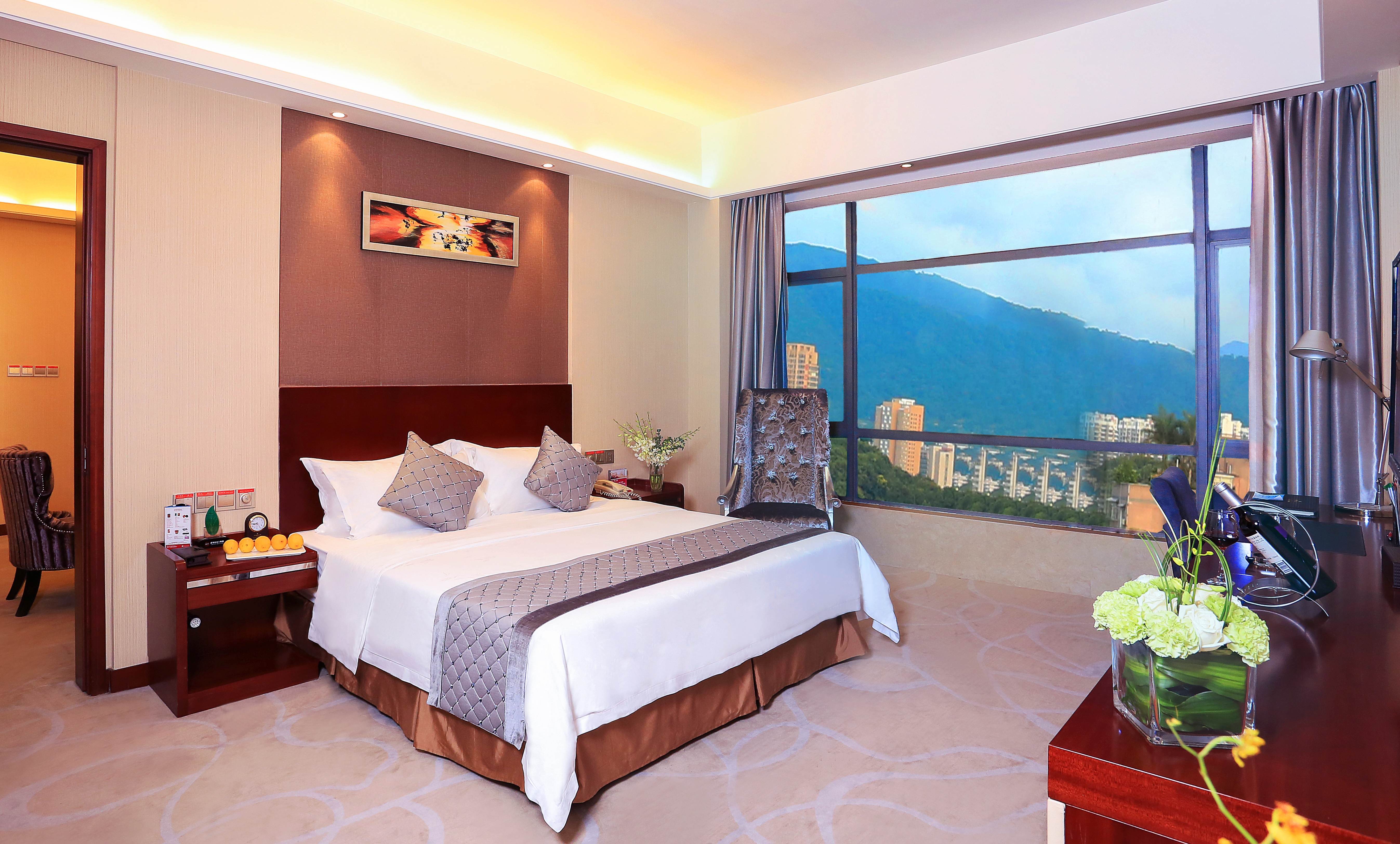 豪华套房（城市观景+慕斯床品）