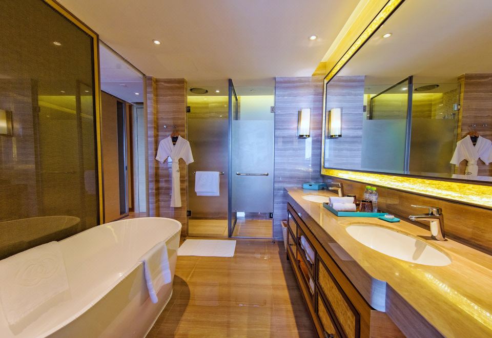 高级园景双床房