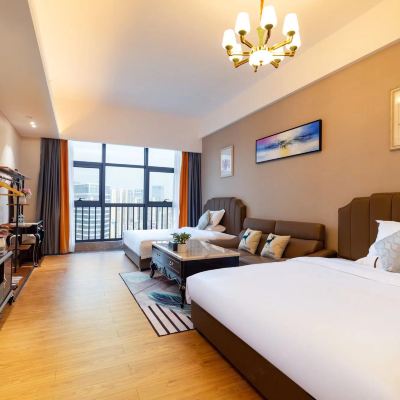 精品｜雅·棕雙床房（視野寬闊） 摩爾斯國際公寓（珠海中安廣場店）優惠