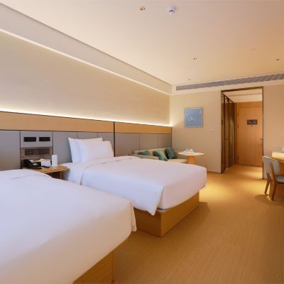 商務雙床房（65寸智能投屏電視+小冰箱） 全季飯店（廈門翔安馬巷店）優惠