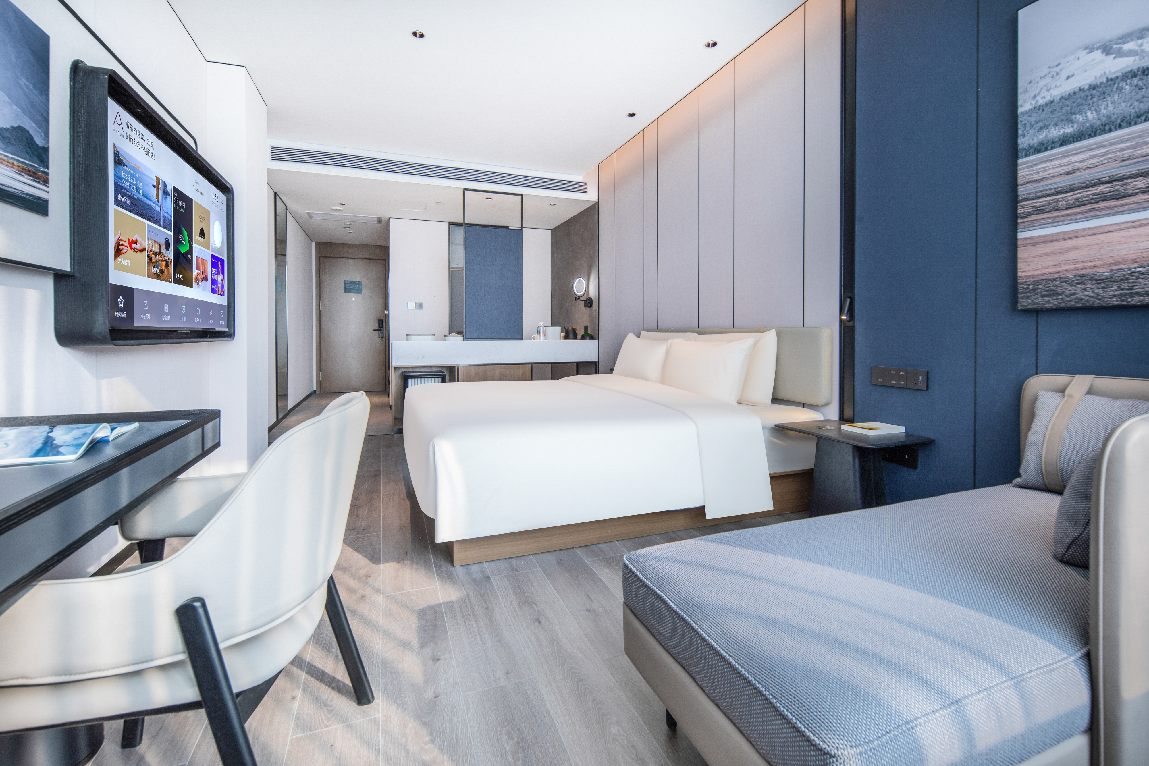 几木大床房（深睡枕+mini吧+55寸投屏电视+浴袍）