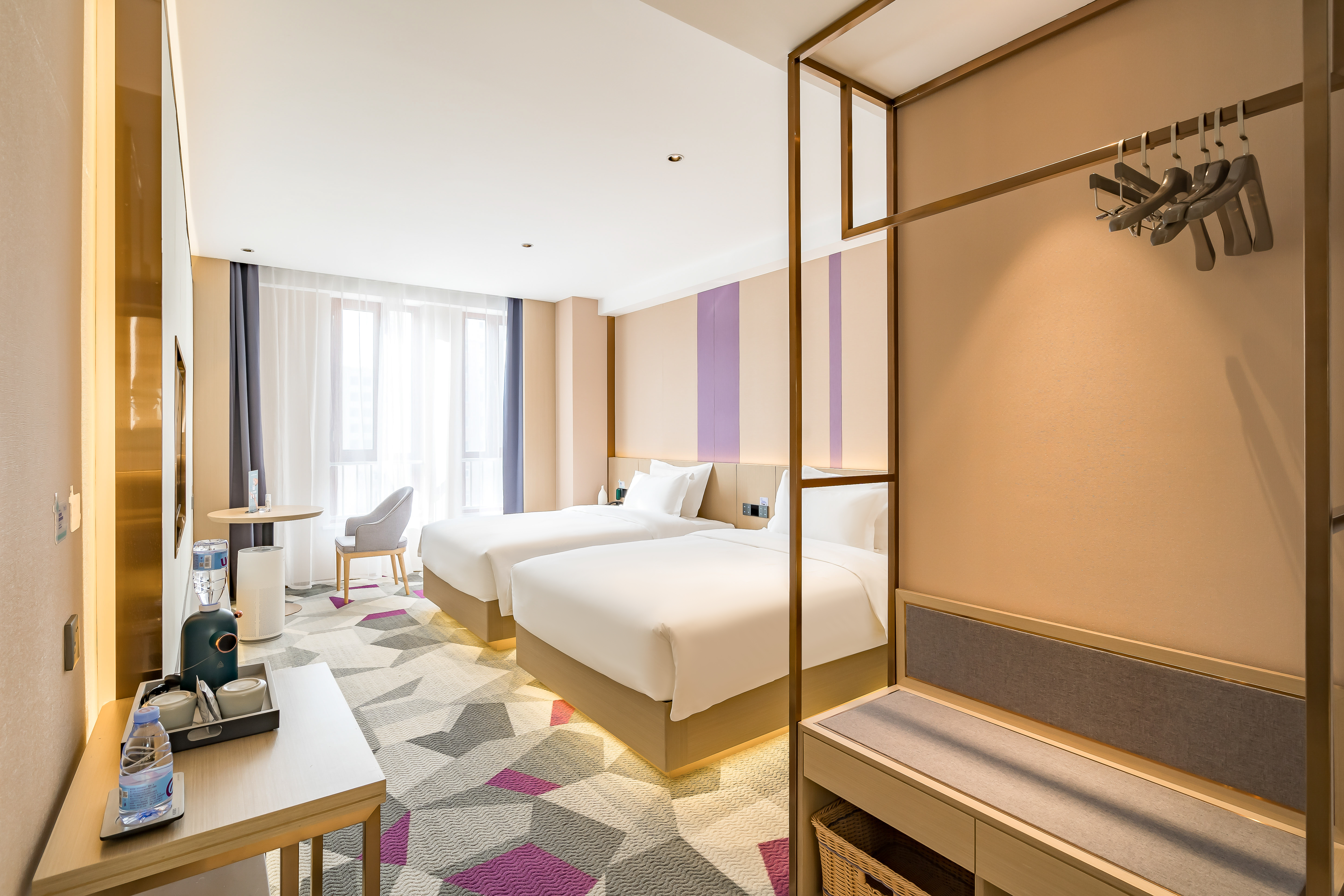 纯净自然双床房（杀菌模块+除蟎仪+空气净化）