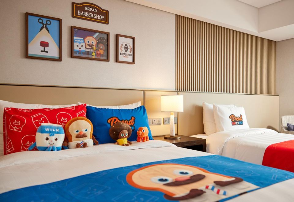 麪包理發店家庭雙床（城景）